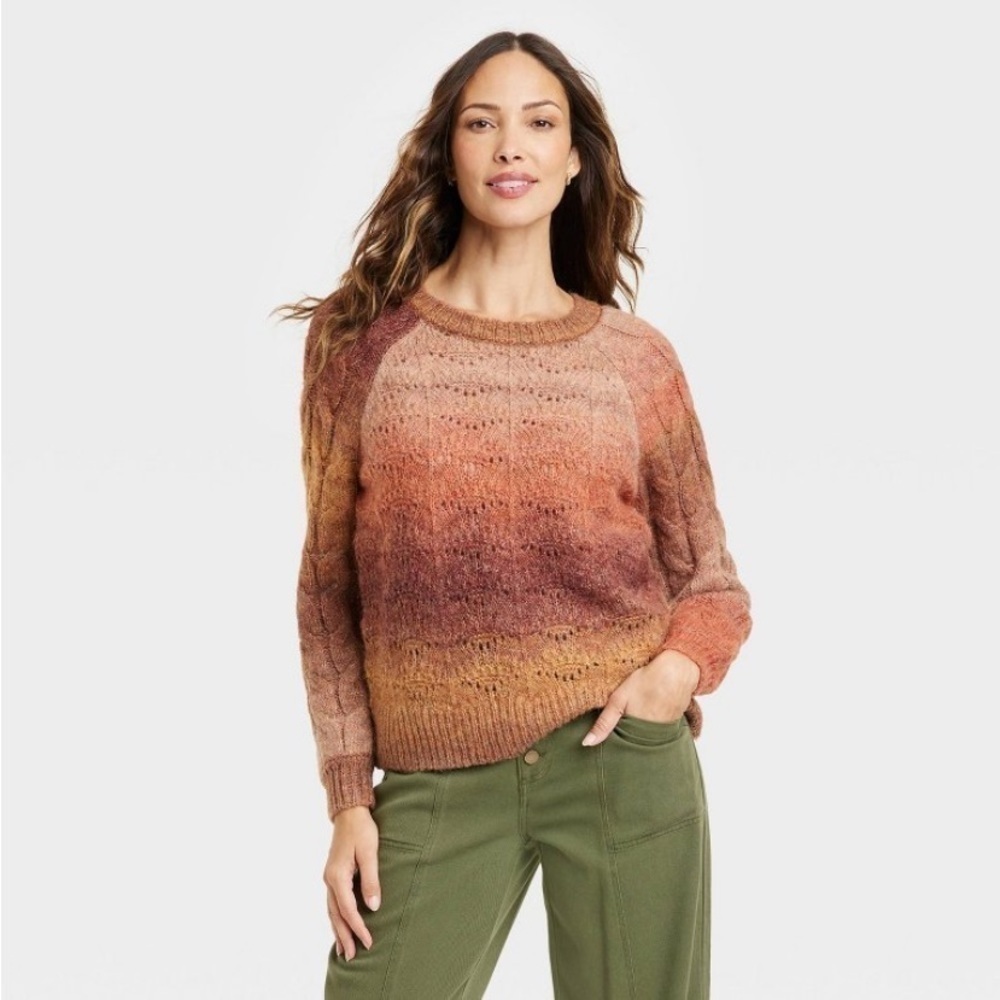 Women's Marled Crewneck Sweater -
Knox Rose™ rust nwt